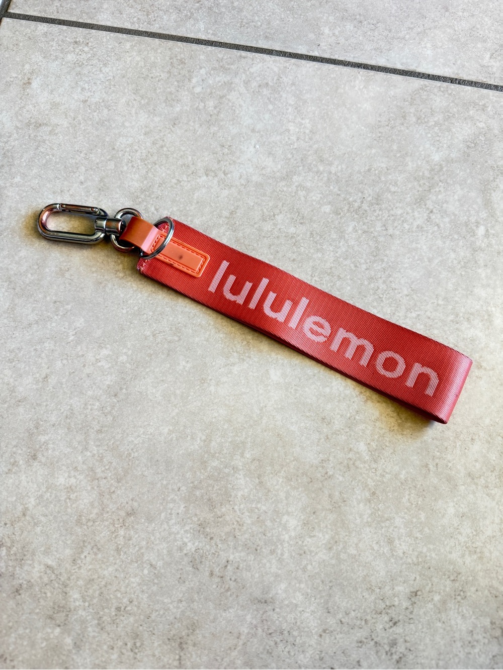 lululemon athletica Coral-Red Wrist Key Fob